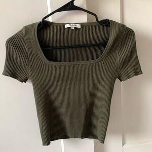 Madewell crop sweater tee
